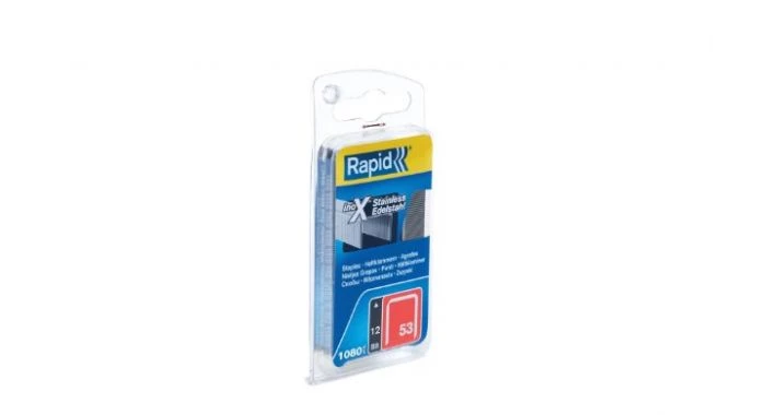 Rapid 311144 Agrafes acier inoxydable en fil fin n° 53/12 mm 1 Rapid 311144 Agrafes acier inoxydable en fil fin n° 53/12 mm