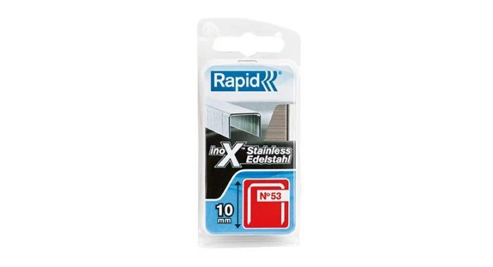 Rapid 311135 Agrafes acier inoxydable en fil fin n° 53/10 mm 1 Rapid 311135 Agrafes acier inoxydable en fil fin n° 53/10 mm