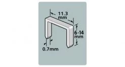 Dutack 5011012 - Agrafes - Serie 53 - 6mm (1000pcs)